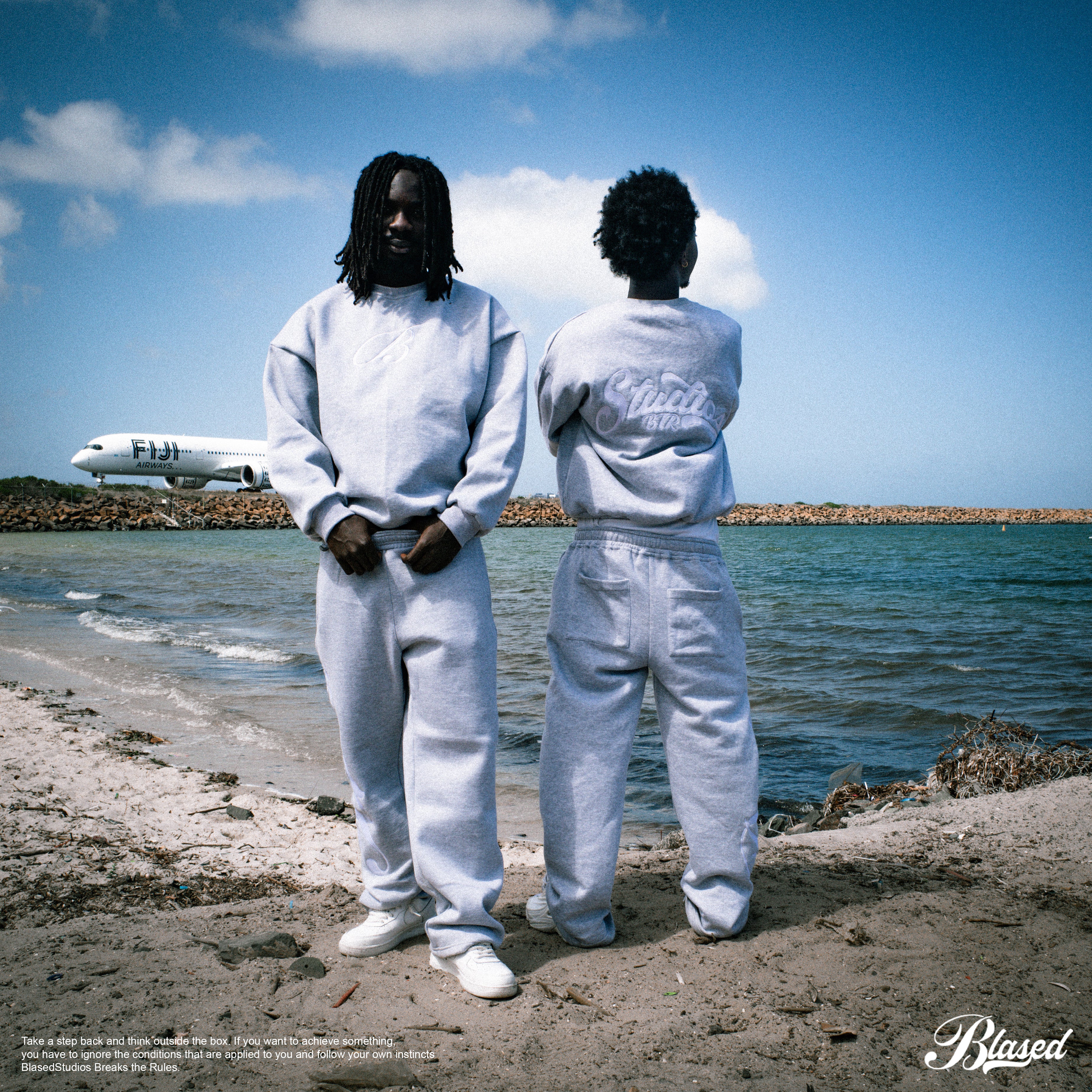 Catch flights not feelings sweater